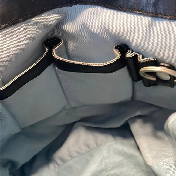 Sigrid Olsen Black Studded Leather Tote Bag Fully Lined - Picture 9 of 12